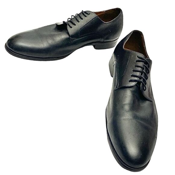 BLAKE MCKAY Mens Black Leather Dress Oxford Lace Up Size 13 Medium Pre-Owned
